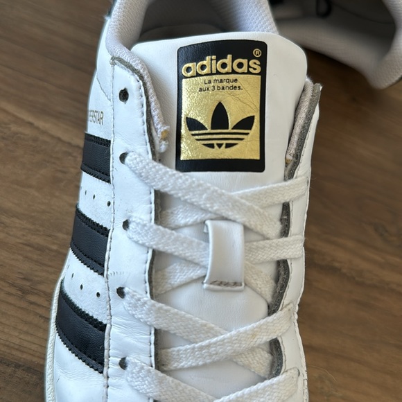 ADIDAS Superstar Lows | White/Black/Gold | Women’s 7.5 - Picture 5 of 9
